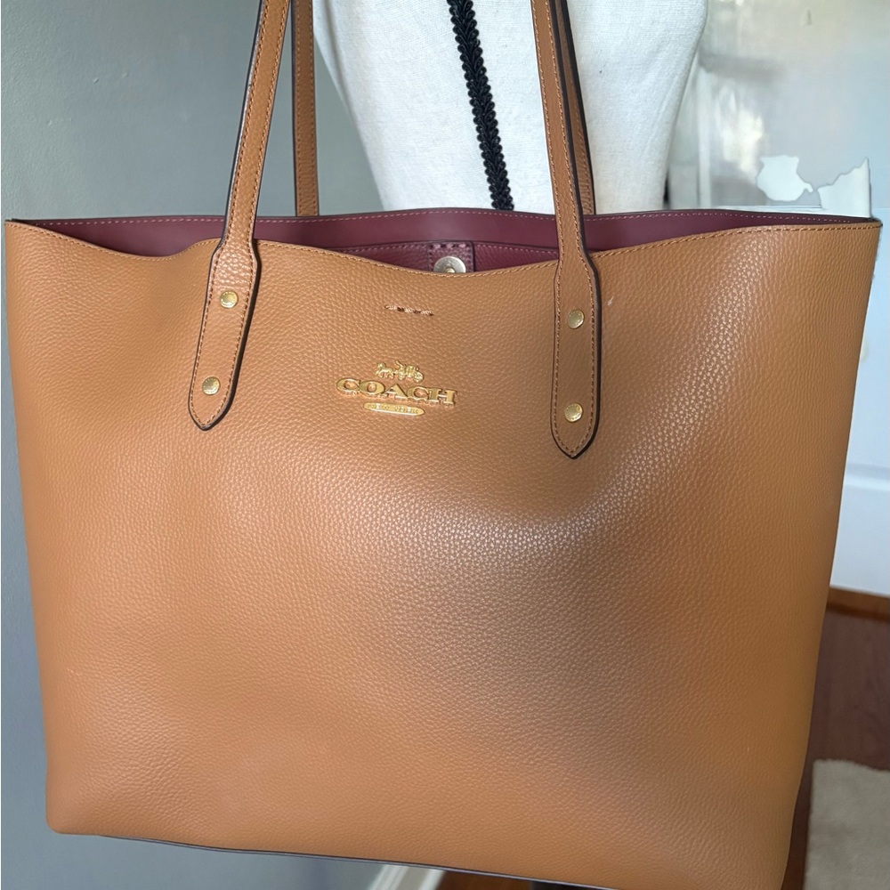 Coach Brown Leather Tote Bag